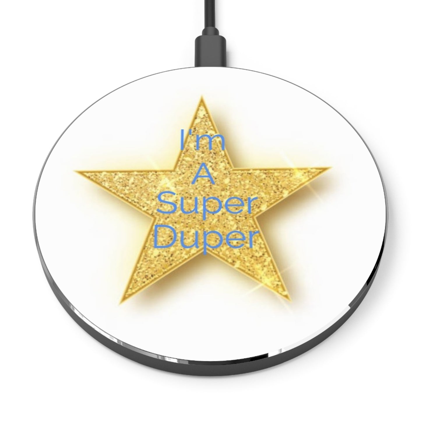 Super Duper Star Wireless Charger - Fast Charging Pad for Glamorous Tech Savvy