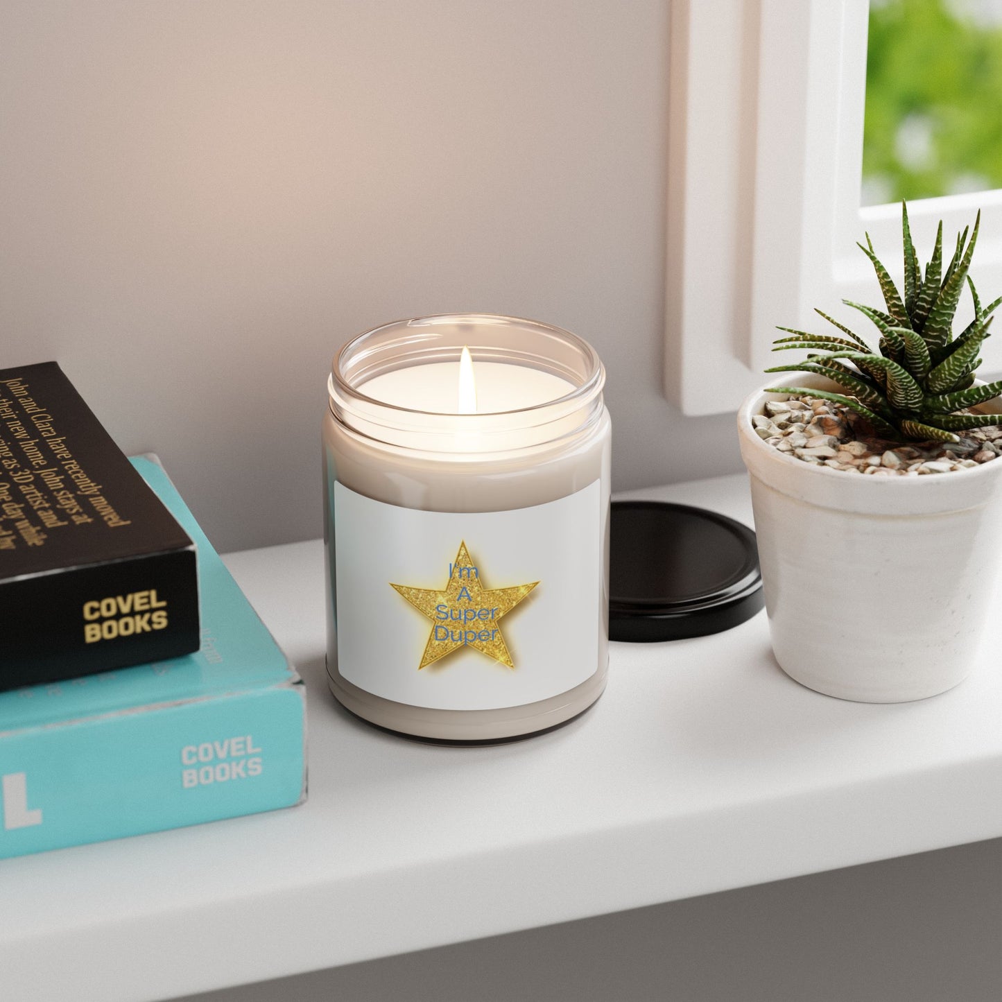 Super Duper Scented Soy Candle - 9oz Star Design