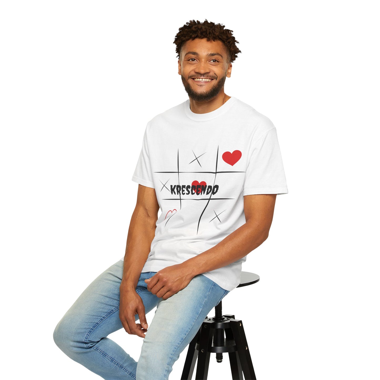 Krescendo Love Tic-Tac-Toe Unisex T-Shirt - Soft & Stylish for Game Nights
