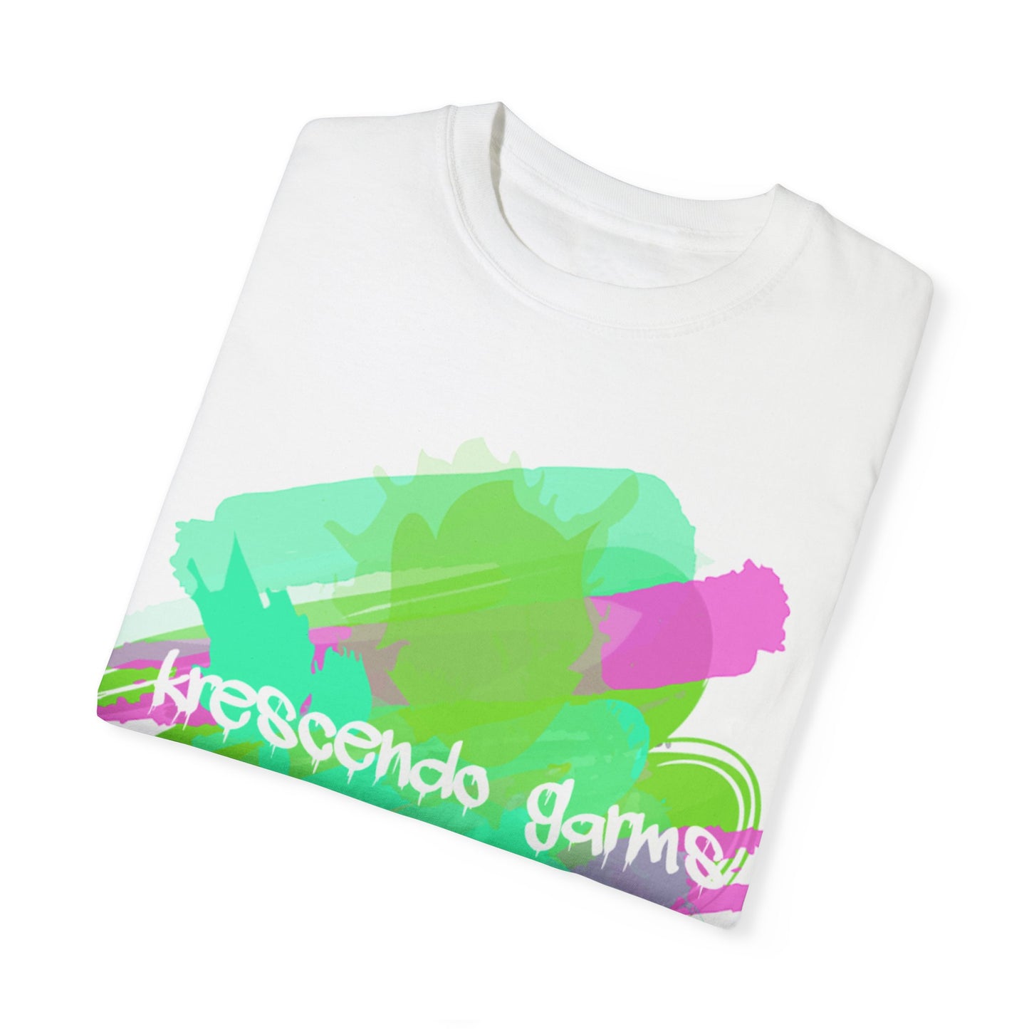 Krescendo Armor Unisex Garment-Dyed T-Shirt - Colorful Abstract Design