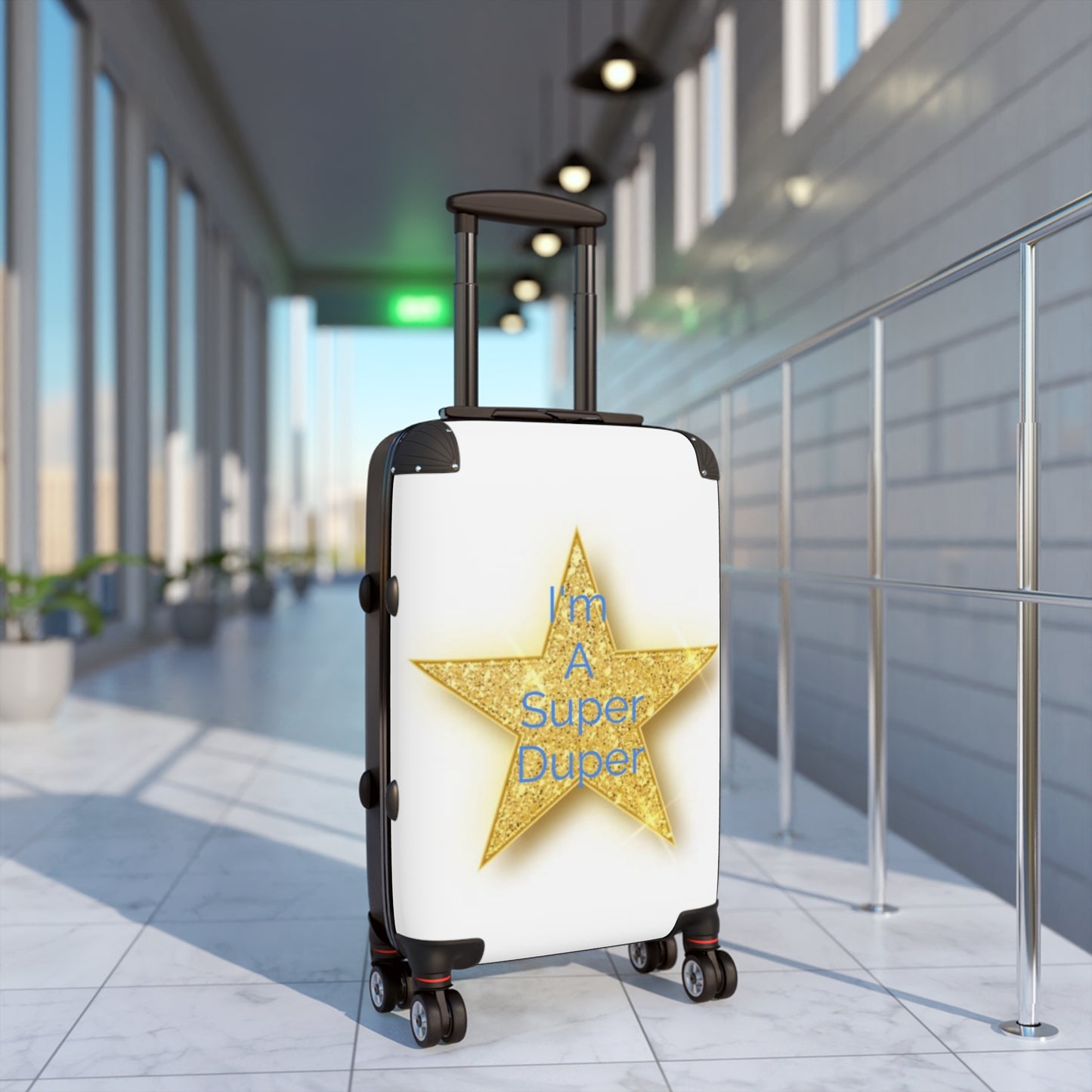 I'm A Super Duper Suitcase - Stylish Travel Luggage with Star Design