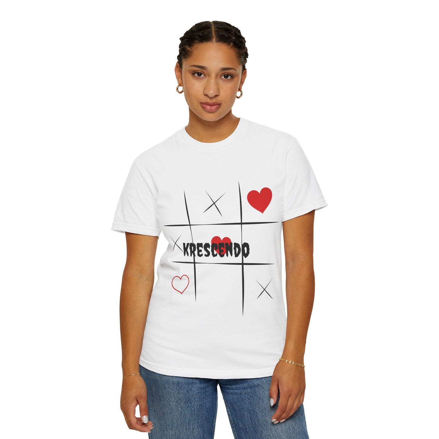Krescendo Love Tic-Tac-Toe Unisex T-Shirt - Soft & Stylish for Game Nights