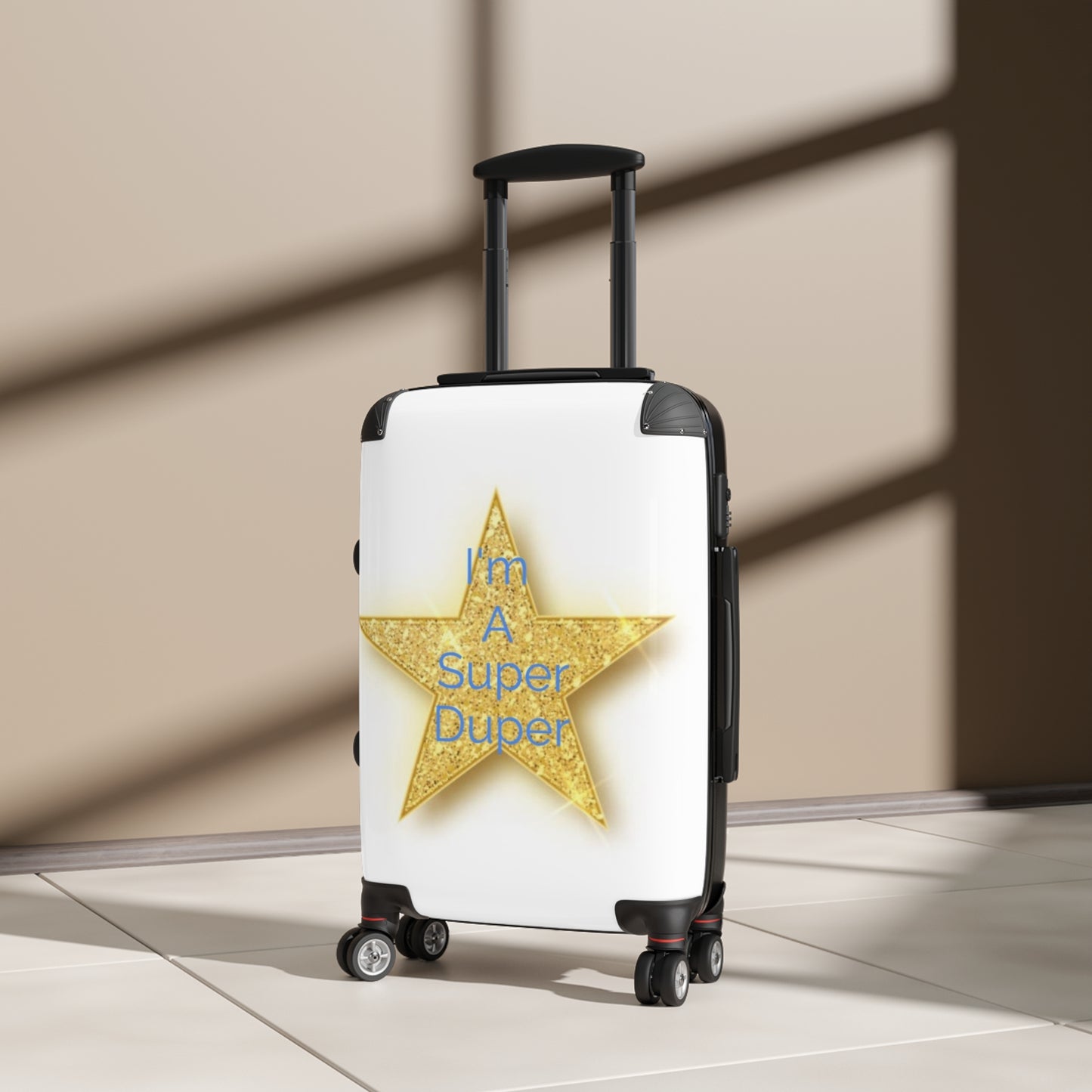 I'm A Super Duper Suitcase - Stylish Travel Luggage with Star Design