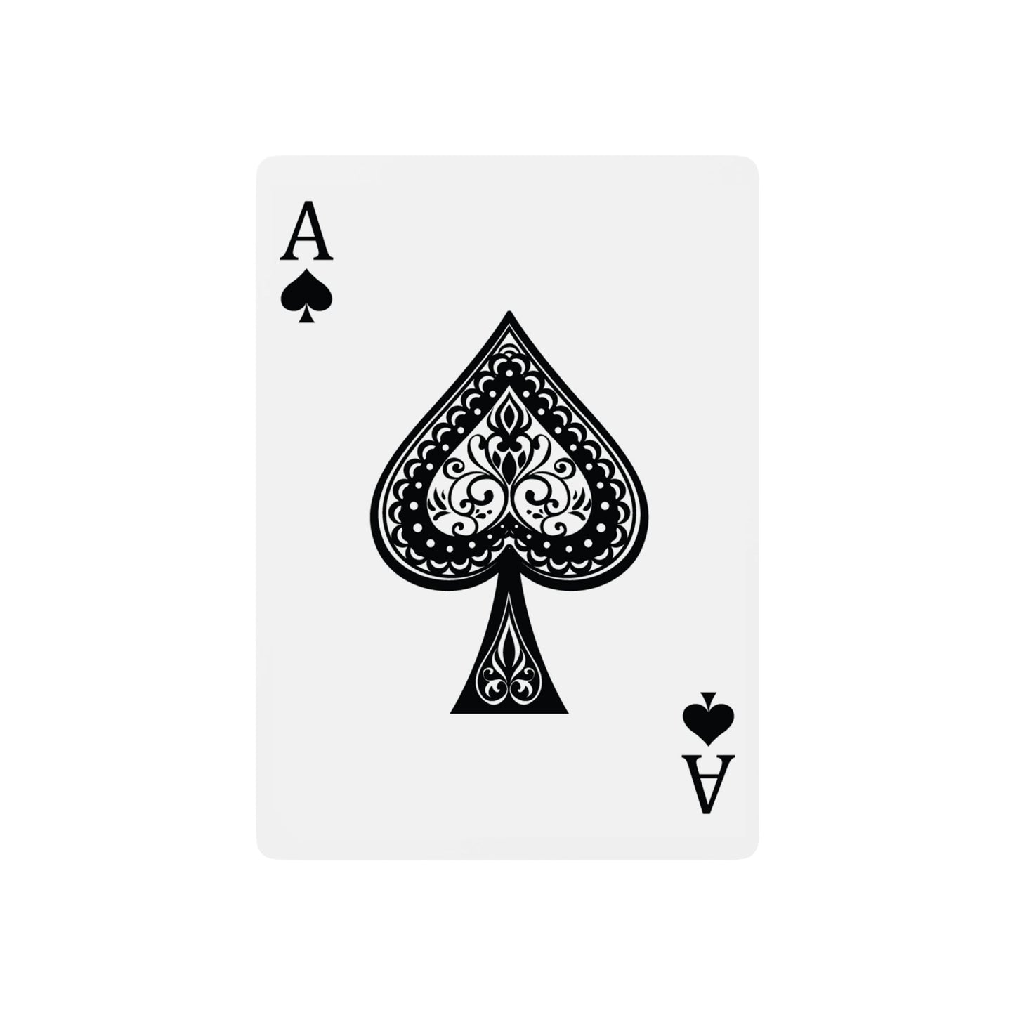 Elegant Poker Playing Cards Set with Unique Crown Design
