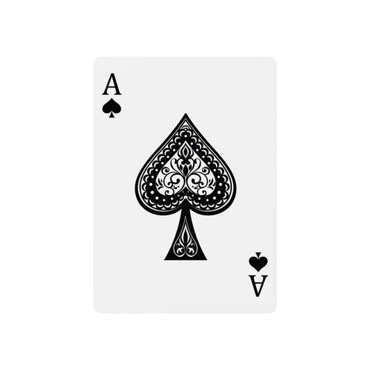 Elegant Poker Playing Cards Set with Unique Crown Design