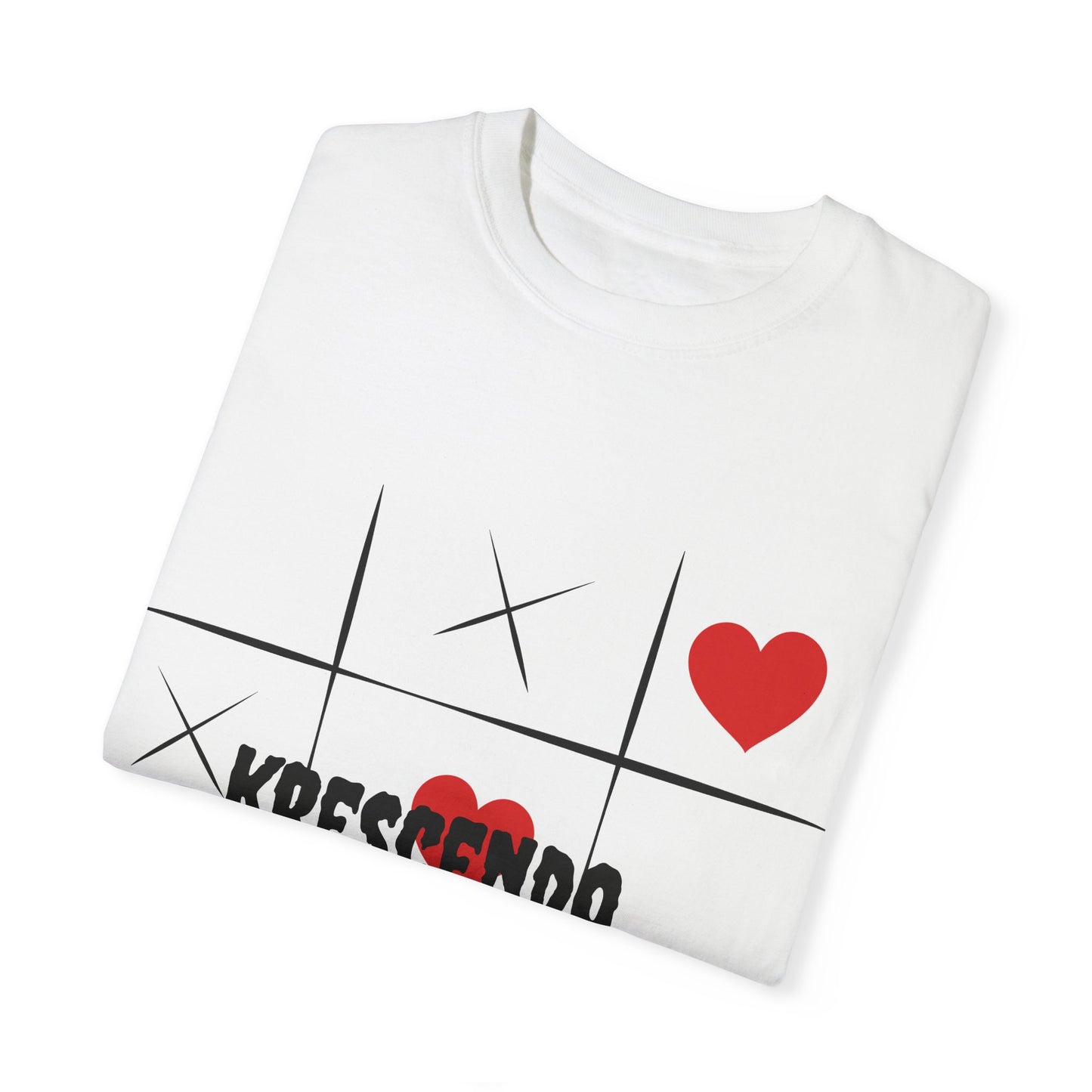 Krescendo Love Tic-Tac-Toe Unisex T-Shirt - Soft & Stylish for Game Nights