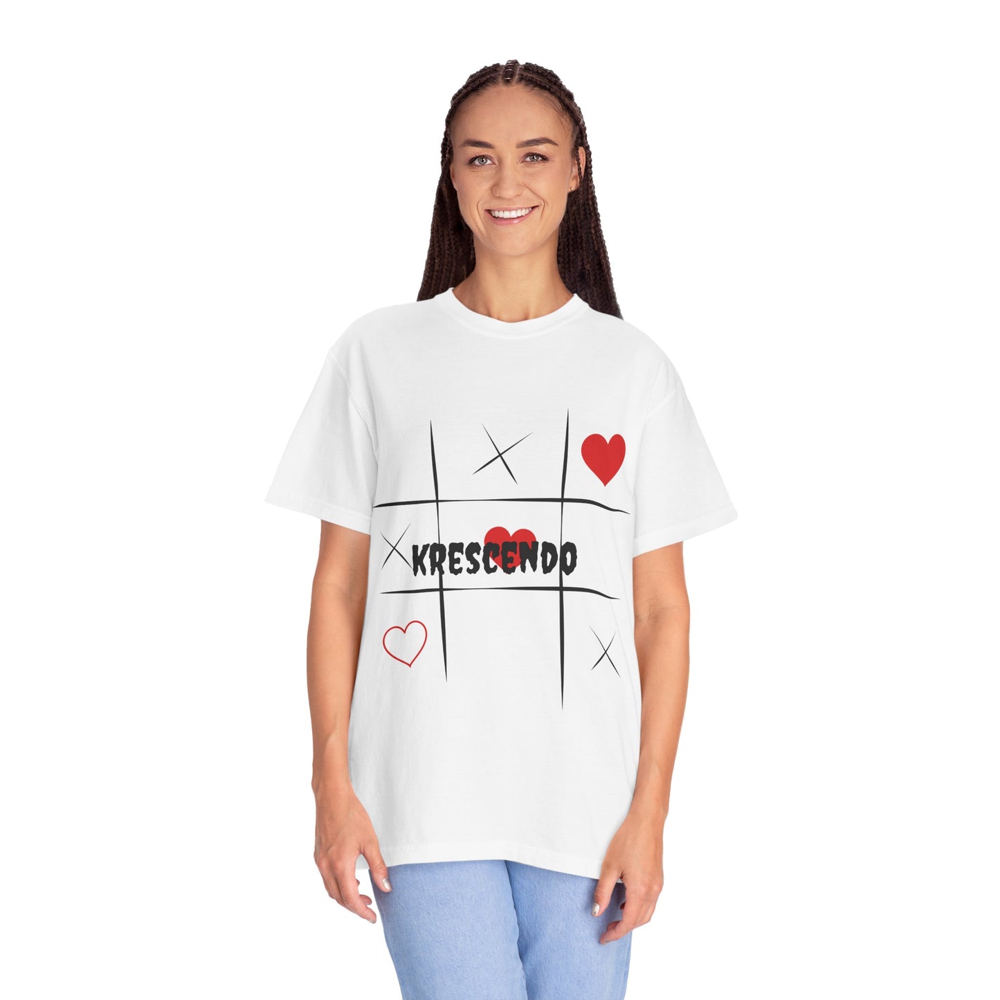 Krescendo Love Tic-Tac-Toe Unisex T-Shirt - Soft & Stylish for Game Nights