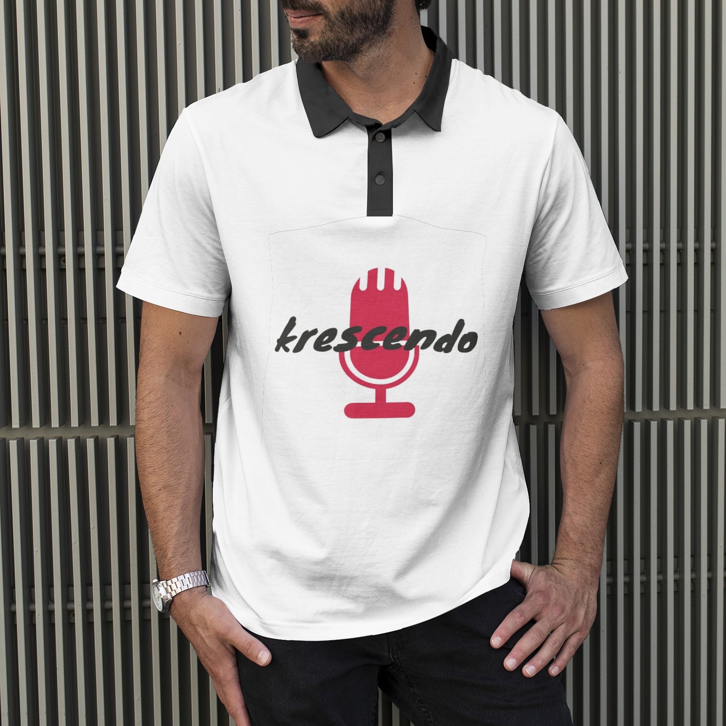 Men's All-Over Print Polo Shirts
