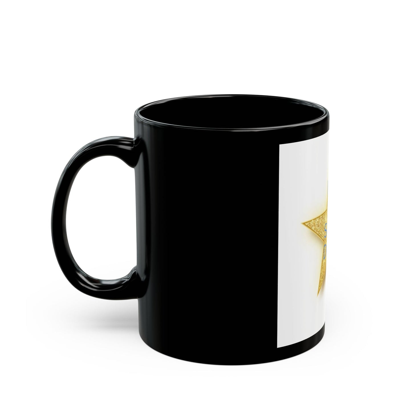 Super Duper Star Mug - Fun Black Coffee Cup for Celebrating Achievements