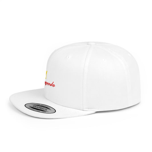 Krescendo Crown Flat Bill Snapback Hat - Stylish and Versatile Headwear