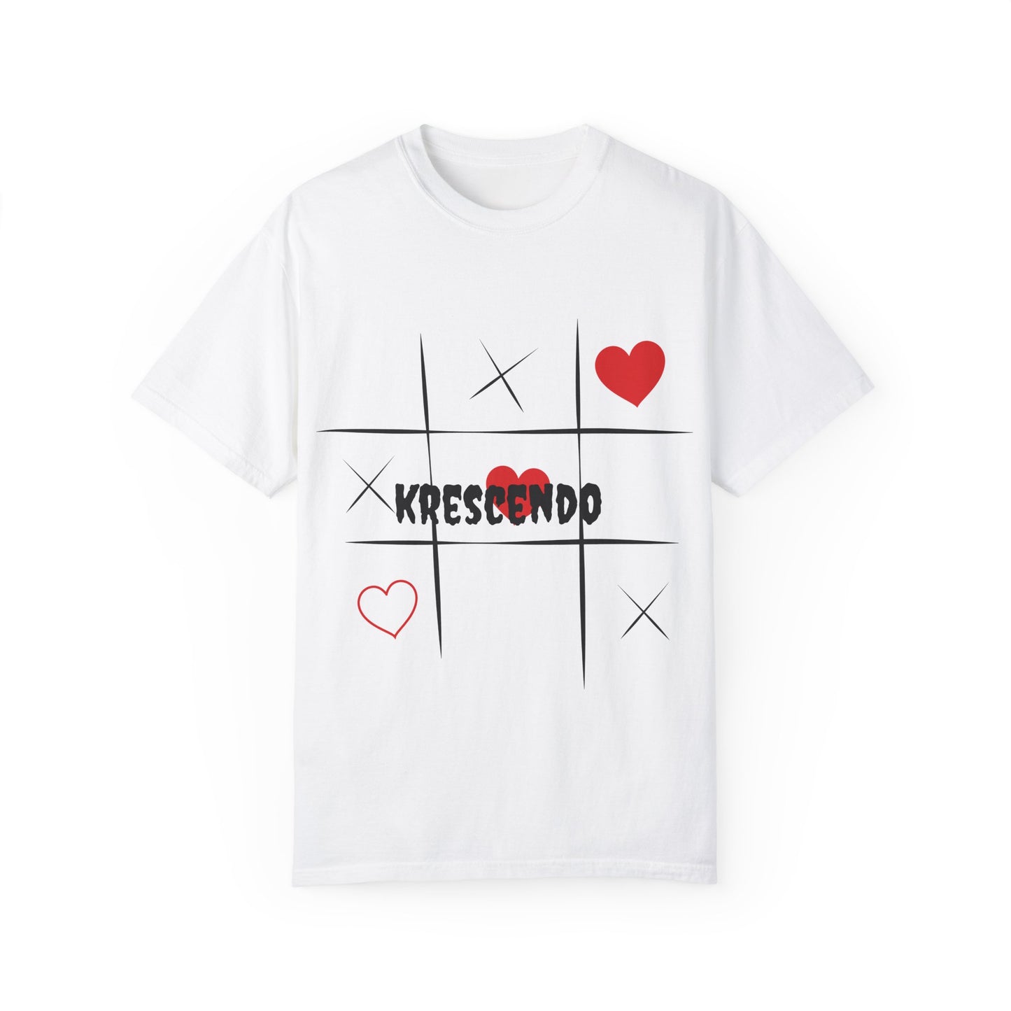 Krescendo Love Tic-Tac-Toe Unisex T-Shirt - Soft & Stylish for Game Nights