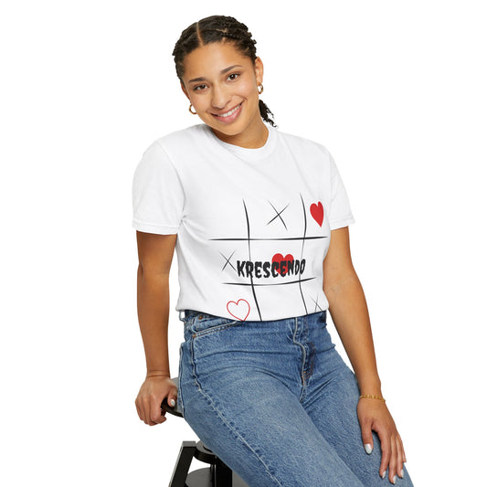 Krescendo Love Tic-Tac-Toe Unisex T-Shirt - Soft & Stylish for Game Nights