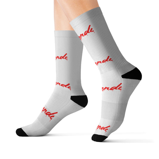 Custom Sublimation Socks with Bold Text - Perfect Gift for Sneakers Lovers