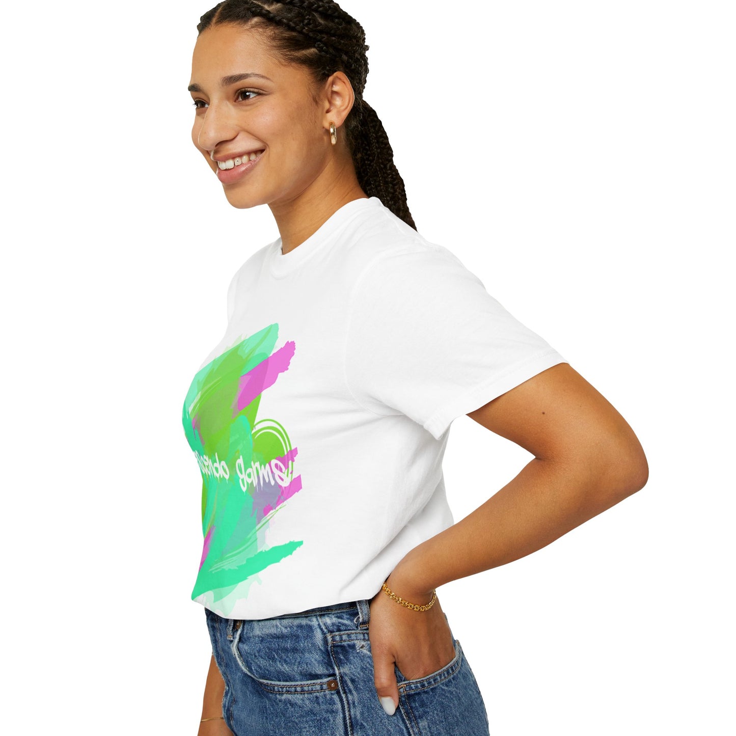 Krescendo Armor Unisex Garment-Dyed T-Shirt - Colorful Abstract Design